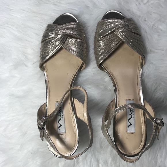 Nina Shoes - Nina Gold Leather Shoes